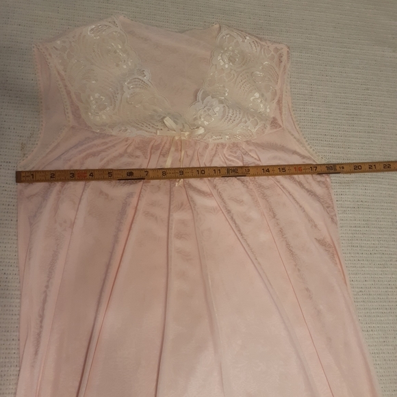 VTG nightgown pink feminine sheer lace - Picture 6 of 9
